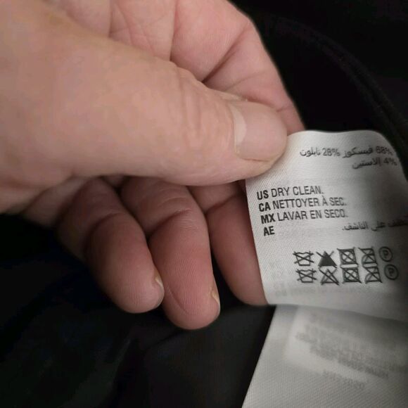 Bar III Ponte Knit Pants Women Plus Size 24W Black Stretch 46X27 Straight Leg - Picture 9 of 13